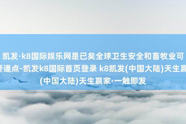 凯发·k8国际娱乐网是已矣全球卫生安全和畜牧业可捏续发展的要道点-凯发k8国际首页登录 k8凯发(中国大陆)天生赢家·一触即发