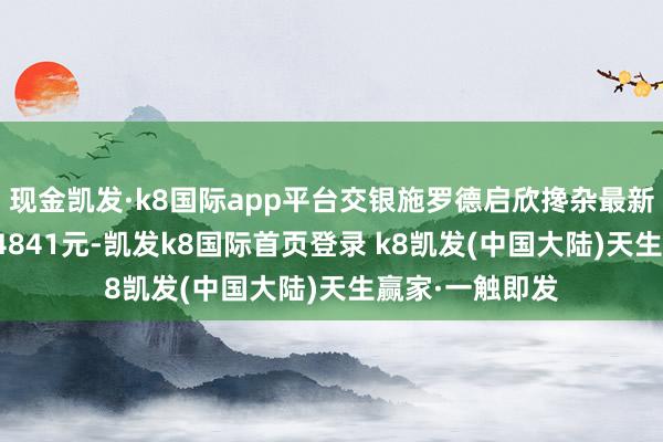 现金凯发·k8国际app平台交银施罗德启欣搀杂最新单元净值为0.4841元-凯发k8国际首页登录 k8凯发(中国大陆)天生赢家·一触即发