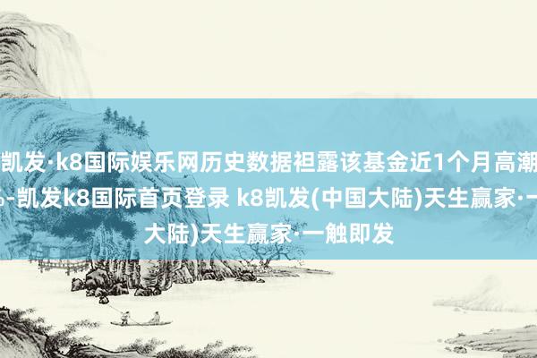 凯发·k8国际娱乐网历史数据袒露该基金近1个月高潮13.46%-凯发k8国际首页登录 k8凯发(中国大陆)天生赢家·一触即发