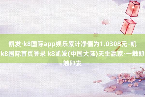 凯发·k8国际app娱乐累计净值为1.0308元-凯发k8国际首页登录 k8凯发(中国大陆)天生赢家·一触即发